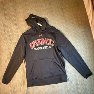 Under Armour Black USMC Hoodie